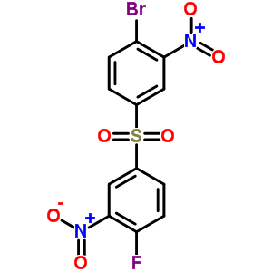 Benzene,1-bromo-4-[(4-fluoro-3-nitrophenyl)sulfonyl]-2-nitro- Structure,312-28-7Structure