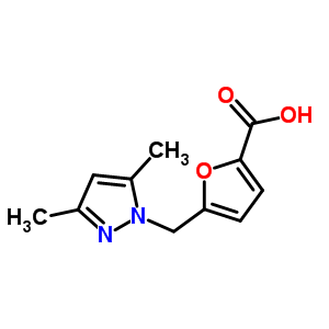 5-(3,5-Dimethyl-pyrazol-1-ylmethyl)-furan-2-carboxylic acid Structure,312310-14-8Structure