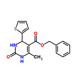 Benzyl 6-methyl-2-oxo-4-(2-thienyl)-1,2,3,4-Tetrahydropyrimidine-5-carboxylate Structure,312623-13-5Structure