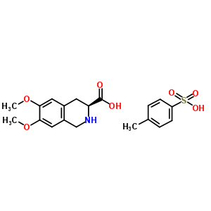 (S)-()-1,2,3,4-Tetrahydro-6,7-dimethoxy-3-isoquinolinecarboxylic acid p-toluenesulfonic acid salt Structure,312623-76-0Structure