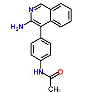 Acetamide,n-[4-(3-amino-4-isoquinolinyl)phenyl]- Structure,31309-69-0Structure