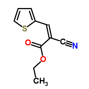 Ethyl 2-cyano-3-(2-thienyl)acrylate Structure,31330-51-5Structure