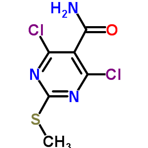 4,6-Dichloro-2-(methylthio)pyrimidine-5-carboxamide Structure,313339-36-5Structure