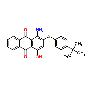 1-Amino-2-[[4-(1,1-dimethylethyl )phenyl ]thio]-4-hydroxy-9,10-anthracenedione Structure,31571-94-5Structure