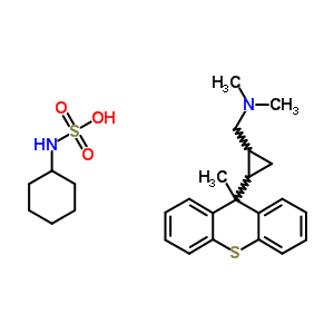 N,n-dimethyl-1-[2-(9-methylthioxanthen-9-yl)cyclopropyl]methanamine Structure,31687-95-3Structure