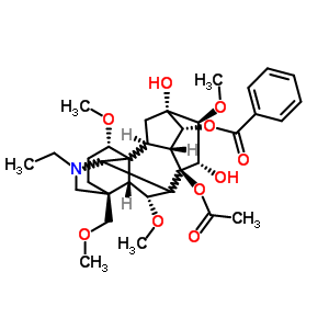 Deoxyaconitine standard Structure,3175-95-9Structure