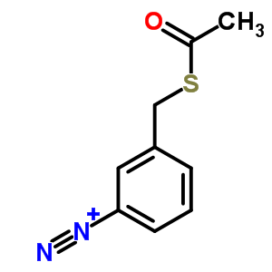 3-(Acetylsulfanylmethyl)benzenediazonium Structure,31766-14-0Structure