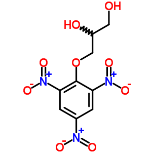 1,2-Propanediol,3-(2,4,6-trinitrophenoxy)- Structure,31788-34-8Structure