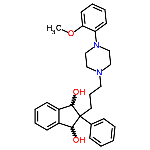 2-[3-[4-(2-Methoxyphenyl)piperazin-1-yl]propyl]-2-phenyl-1,3-dihydroindene-1,3-diol Structure,31805-02-4Structure