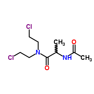 Propanamide,2-(acetylamino)-n,n-bis(2-chloroethyl)- Structure,3183-27-5Structure