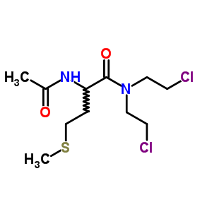 Butanamide,2-(acetylamino)-n,n-bis(2-chloroethyl)-4-(methylthio)- Structure,3183-33-3Structure