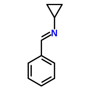 Cyclopropanamine,n-(phenylmethylene)- Structure,3187-77-7Structure