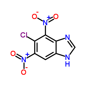 1H-benzimidazole,6-chloro-5,7-dinitro- Structure,32046-82-5Structure