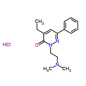 2-(2-Dimethylaminoethyl)-4-ethyl-6-phenylpyridazin-3-one hydrochloride Structure,32058-63-2Structure