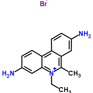 5-Ethyl-6-methylphenanthridin-5-ium-3,8-diamine bromide Structure,32059-31-7Structure