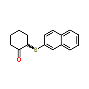 Cyclohexanone,2-(2-naphthalenylthio)- Structure,32090-18-9Structure