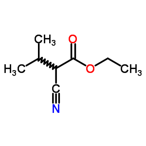 Butanoic acid,2-cyano-3-methyl-, ethyl ester Structure,3213-49-8Structure