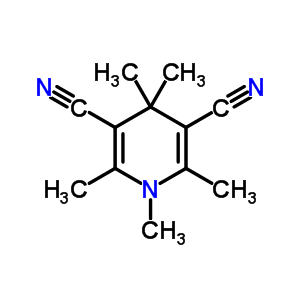 3,5-Pyridinedicarbonitrile,1,4-dihydro-1,2,4,4,6-pentamethyl- Structure,32136-89-3Structure