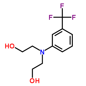 Ethanol,2,2-[[3-(trifluoromethyl)phenyl]imino]bis- Structure,323-79-5Structure