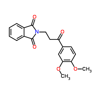 1H-isoindole-1,3(2h)-dione,2-[3-(3,4-dimethoxyphenyl)-3-oxopropyl]- Structure,32372-78-4Structure