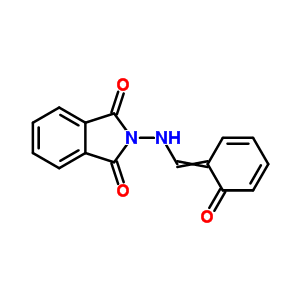 2-[(6-Oxo-1-cyclohexa-2,4-dienylidene)methylamino]isoindole-1,3-dione Structure,32387-01-2Structure