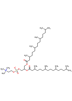 2,3-Bis(3,7,11,15-tetramethylhexadecanoyloxy)propyl 2-trimethylazaniumylethyl phosphate Structure,32448-32-1Structure