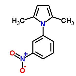 1-(3-Nitrophenyl)-2,5-dimethylpyrrole Structure,32570-23-3Structure