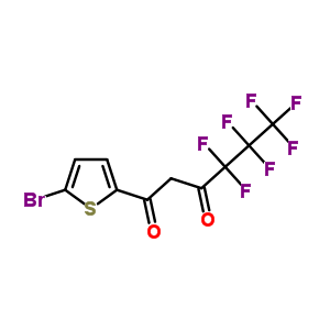 1,3-Hexanedione,1-(5-bromo-2-thienyl)-4,4,5,5,6,6,6-heptafluoro- Structure,326-07-8Structure