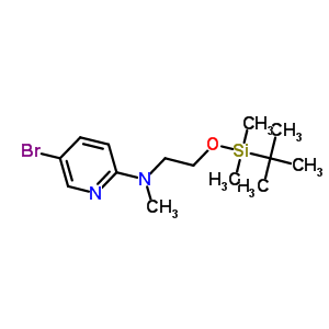 (5-Bromopyridin-2-yl)[2-(tert-butyldimethylsilyloxy)ethyl]methylamine Structure,326496-01-9Structure