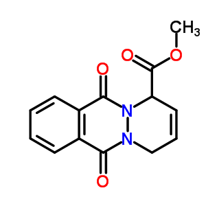 6,11-Dioxo-1,4,6,11-tetrahydro-pyridazino[1,2-b]phthalazine-1-carboxylic acid methyl ester Structure,32692-31-2Structure