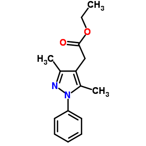 Ethyl 2-(3,5-dimethyl-1-phenyl-1h-pyrazol-4-yl)acetate Structure,32710-86-4Structure