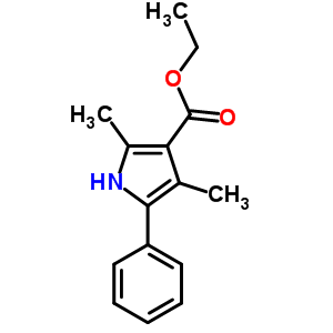 Ethyl 2,4-dimethyl-5-phenyl-1h-pyrrole-3-carboxylate Structure,3274-65-5Structure