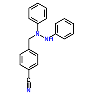 Benzonitrile,4-[(1,2-diphenylhydrazinyl)methyl]- Structure,32812-41-2Structure