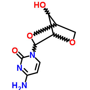 4-Amino-1-(7-hydroxy-3,6-dioxabicyclo[2.2.1]hept-2-yl)pyrimidin-2-one Structure,32830-01-6Structure