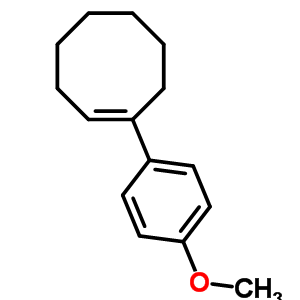 Cyclooctene,1-(4-methoxyphenyl)- Structure,32960-67-1Structure