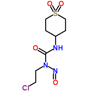 4-[3-(2-Chloroethyl)-3-nitrosoureido]tetrahydro-2h-thiopyran 1,1-dioxide Structure,33022-02-5Structure