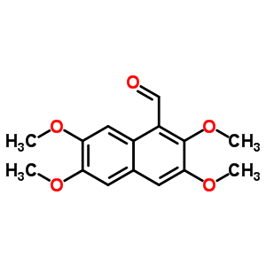 2,3,6,7-Tetramethoxy-1-naphthalenealdehyde Structure,33033-34-0Structure