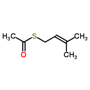 3-Methyl-2-butenyl acetothioate Structure,33049-93-3Structure