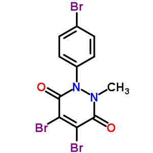 3,6-Pyridazinedione,4,5-dibromo-1-(4-bromophenyl)-1,2-dihydro-2-methyl- Structure,33097-03-9Structure