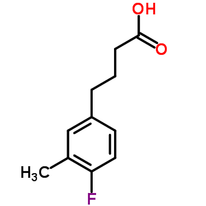 4-(4-Fluoro-3-methyl-phenyl)-butyric acid Structure,331-43-1Structure