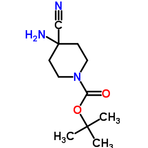 4-Amino-4-cyano-piperidine-1-carboxylic acid tert-butyl ester Structure,331281-25-5Structure