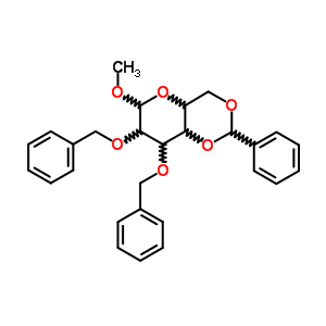 4-Methoxy-9-phenyl-2,3-bis(phenylmethoxy)-5,8,10-trioxabicyclo[4.4.0]decane Structure,33164-02-2Structure