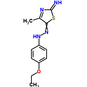 4-Ethoxy-n-[(2-imino-4-methyl-1,3-thiazol-5-ylidene)amino]aniline Structure,33174-96-8Structure