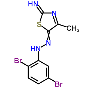 2-Thiazolamine,5-[2-(2,5-dibromophenyl)diazenyl]-4-methyl- Structure,33175-00-7Structure