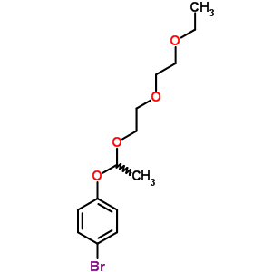 Benzene,1-bromo-4-[1-[2-(2-ethoxyethoxy)ethoxy]ethoxy]- Structure,33192-81-3Structure