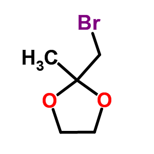 2-(Bromomethyl)-2-methyl-1,3-dioxolane Structure,33278-96-5Structure