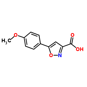 5-(4-Methoxyphenyl)isoxazole-3-carboxylic acid Structure,33282-16-5Structure