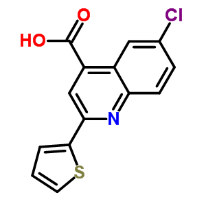 6-Chloro-2-thien-2-ylquinoline-4-carboxylic acid Structure,33289-51-9Structure