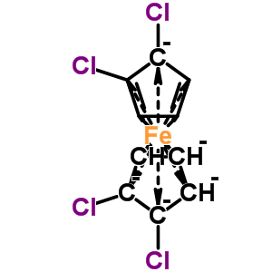 Ferrocene,1,1,2,2-tetrachloro- Structure,33306-54-6Structure