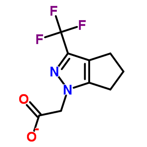 (3-Trifluoromethyl-5,6-dihydro-4h-cyclopenta-pyrazol-1-yl)-acetic acid Structure,333309-24-3Structure